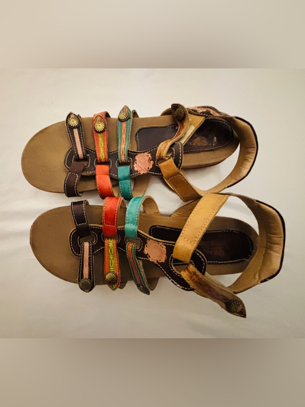 Spring Step L’Artiste Nadra Gladiator Multicolor Sandals Women’s Size 41 US 9 - Picture 3 of 8